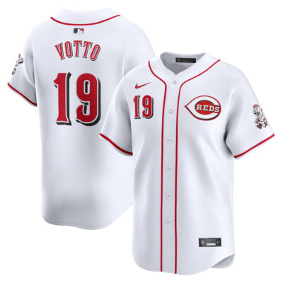 Joey Votto Cincinnati Reds White Home Limited Jersey - All Stitched