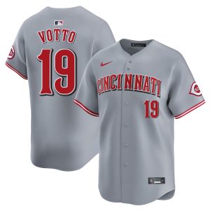 Joey Votto Cincinnati Reds Grey Road Limited Jersey - All Stitched