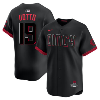 Joey Votto Cincinnati Reds Black City Connect Limited Jersey - All Stitched