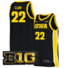 Caitlin Clark Iowa Hawkeyes Basketball Black Game Jersey - All Stitched