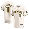 Jackson Chourio Milwaukee Brewers Cream Home Limited Jersey - All Stitched