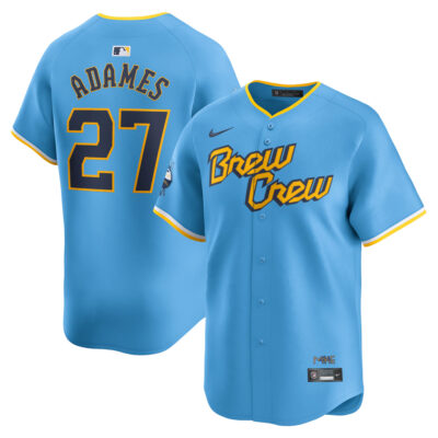 Willy Adames Milwaukee Brewers Powder Blue City Connect Limited Jersey - All Stitched