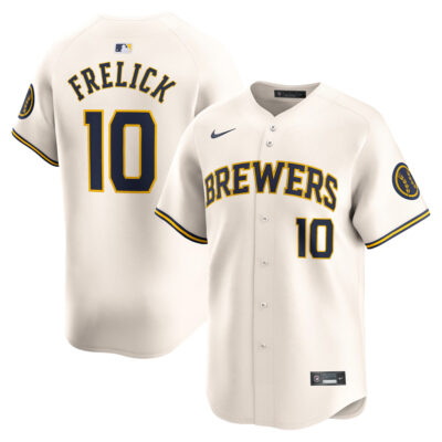 Sal Frelick Milwaukee Brewers Cream Home Limited Jersey - All Stitched