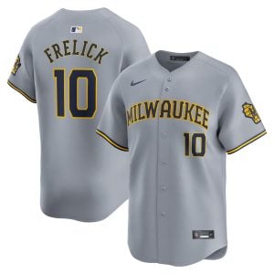 Sal Frelick Milwaukee Brewers Grey Road Limited Jersey - All Stitched
