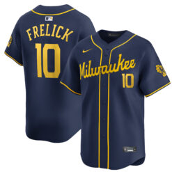 Sal Frelick Milwaukee Brewers Navy Alternate Limited Jersey - All Stitched