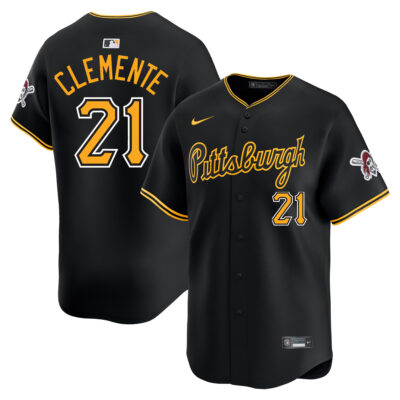 Roberto Clemente Pittsburgh Pirates Black Alternate Limited Jersey - All Stitched
