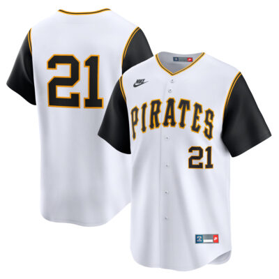 Roberto Clemente Pittsburgh Pirates White Throwback Jersey - All Stitched