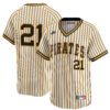Roberto Clemente Pittsburgh Pirates Pinstripe 1967-86 Throwback Jersey - All Stitched