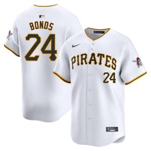 Barry Bonds Pittsburgh Pirates White Home Limited Jersey - All Stitched