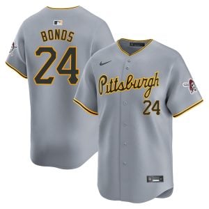 Barry Bonds Pittsburgh Pirates Grey Road Limited Jersey - All Stitched