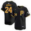 Barry Bonds Pittsburgh Pirates Black Alternate Limited Jersey - All Stitched