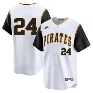 Barry Bonds Pittsburgh Pirates White Throwback Jersey - All Stitched
