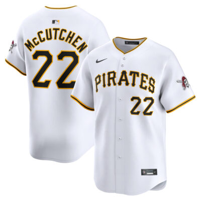 Andrew McCutchen Pittsburgh Pirates White Home Limited Jersey - All Stitched