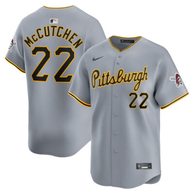 Andrew McCutchen Pittsburgh Pirates Grey Road Limited Jersey - All Stitched