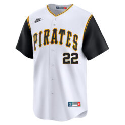 Alternative view of Andrew McCutchen Pittsburgh Pirates White Throwback Jersey - All Stitched