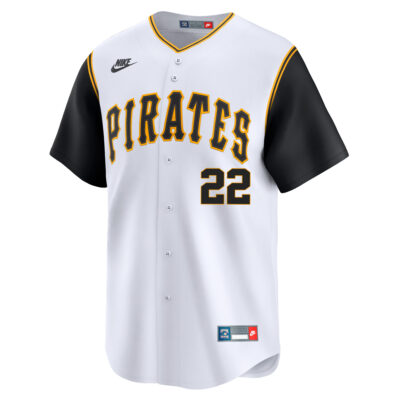 Alternative view of Andrew McCutchen Pittsburgh Pirates White Throwback Jersey - All Stitched