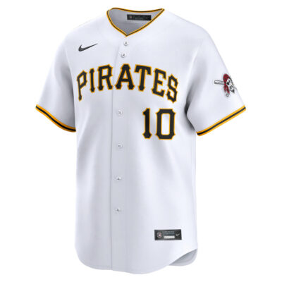 Alternative view of Bryan Reynolds Pittsburgh Pirates White Home Limited Jersey - All Stitched