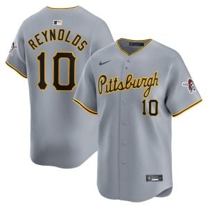 Bryan Reynolds Pittsburgh Pirates Grey Road Limited Jersey - All Stitched