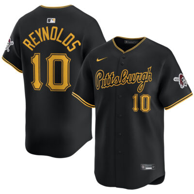 Bryan Reynolds Pittsburgh Pirates Black Alternate Limited Jersey - All Stitched