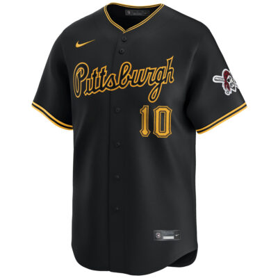 Alternative view of Bryan Reynolds Pittsburgh Pirates Black Alternate Limited Jersey - All Stitched