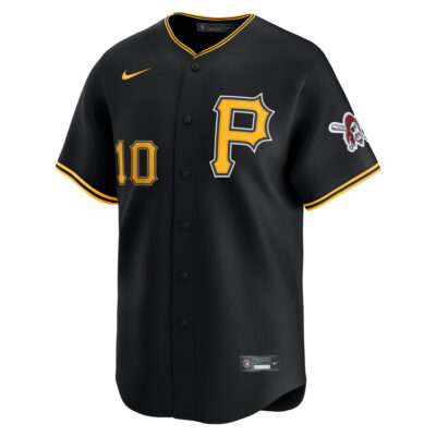 Alternative view of Bryan Reynolds Pittsburgh Pirates Black Alternate Limited Jersey - All Stitched