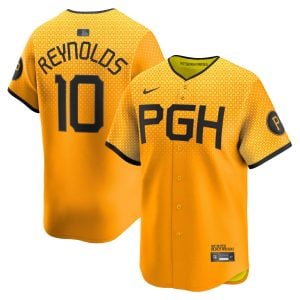 Bryan Reynolds Pittsburgh Pirates Gold City Connect Limited Jersey - All Stitched