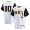 Bryan Reynolds Pittsburgh Pirates White Throwback Jersey - All Stitched