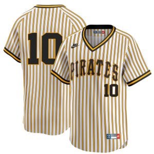 Bryan Reynolds Pittsburgh Pirates Pinstripe 1967-86 Throwback Jersey - All Stitched