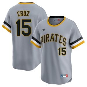 Oneil Cruz Pittsburgh Pirates Grey Throwback Jersey - All Stitched