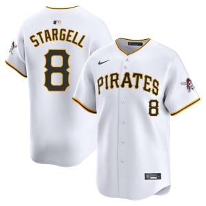 Willie Stargell Pittsburgh Pirates White Home Limited Jersey - All Stitched