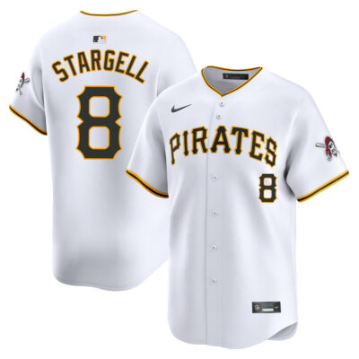 Willie Stargell Pittsburgh Pirates White Home Limited Jersey - All Stitched