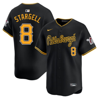 Willie Stargell Pittsburgh Pirates Black Alternate Limited Jersey - All Stitched