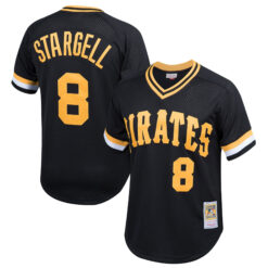 Willie Stargell Pittsburgh Pirates Black Throwback Jersey - All Stitched