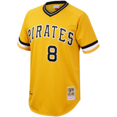 Alternative view of Willie Stargell Pittsburgh Pirates Gold Throwback Jersey - All Stitched