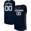 Custom UConn Huskies Women's Basketball Navy Jersey - All Stitched