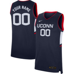 Custom UConn Huskies Women's Basketball Navy Jersey - All Stitched