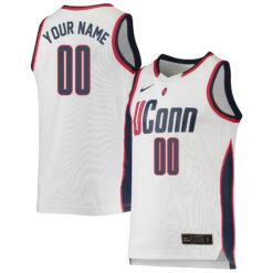 Custom UConn Huskies Women's Basketball White Jersey - All Stitched