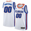 Custom Florida Gators Basketball White Jersey - All Stitched