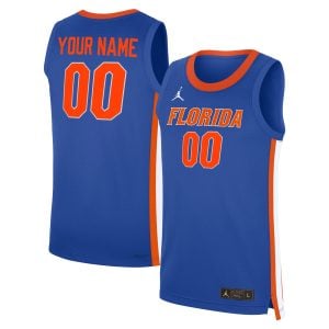Custom Florida Gators Basketball Royal Blue Jersey - All Stitched