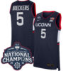 Paige Bueckers UConn Huskies Women's Basketball Navy Jersey w/ 2025 National Champions Patch - All Stitched