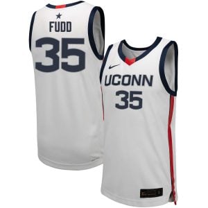 Azzi Fudd UConn Huskies Women's Basketball White Jersey - All Stitched