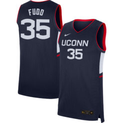Azzi Fudd UConn Huskies Women's Basketball Navy Jersey - All Stitched