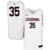 Azzi Fudd UConn Huskies Women's Basketball White Jersey - All Stitched
