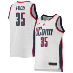 Azzi Fudd UConn Huskies Women's Basketball White Jersey - All Stitched