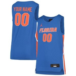 Custom Florida Gators Basketball Royal Jersey - All Stitched