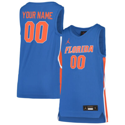 Custom Florida Gators Basketball Royal Jersey - All Stitched