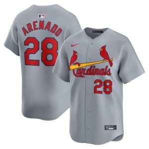 Nolan Arenado St. Louis Cardinals Grey Road Limited Jersey - All Stitched