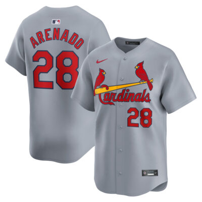 Nolan Arenado St. Louis Cardinals Grey Road Limited Jersey - All Stitched
