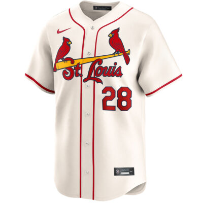 Alternative view of Nolan Arenado St. Louis Cardinals Cream Alternate Limited Jersey - All Stitched