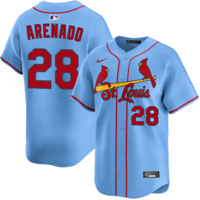Nolan Arenado St. Louis Cardinals Light Blue Alternate Limited Jersey - All Stitched